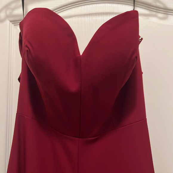 Sweetheart bodice with strappy back ankle jumpsuit - Picture 2 of 5